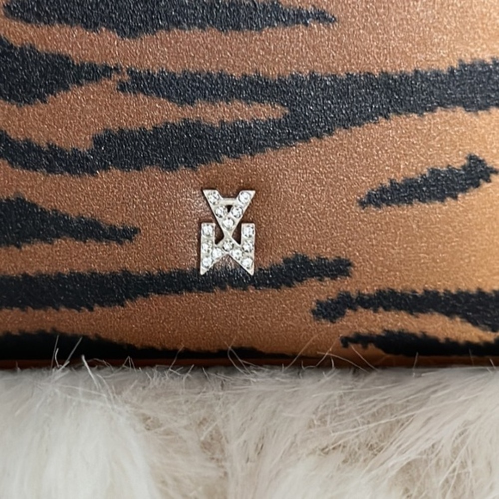 AMINA‎ MUADDI Swarovski cristals tiger prints bag - Picture 5 of 14
